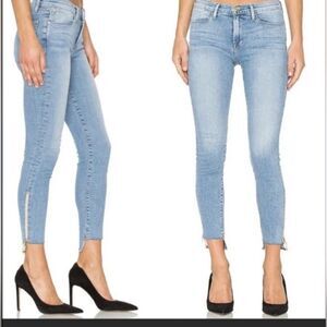 NWT FRAME Denim Le High Skinny With Stagger Zipper Cut Jeans Sz 31
